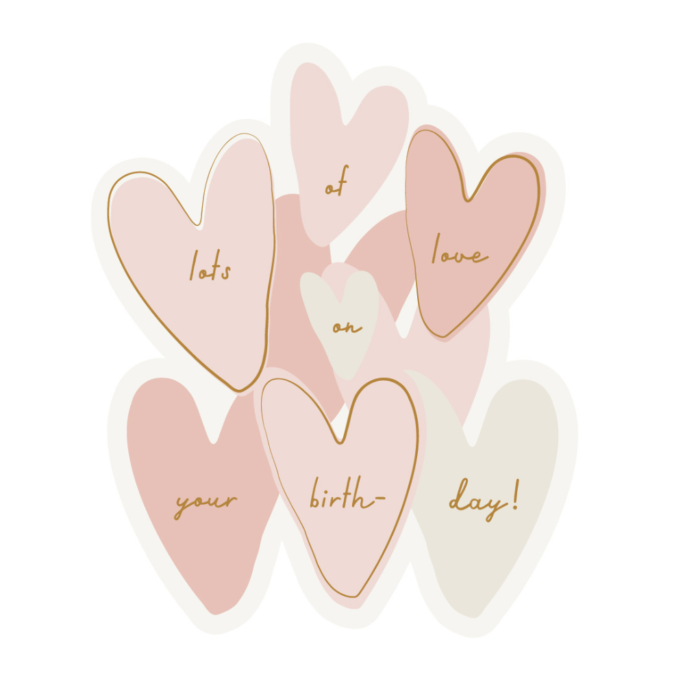 Premium Greeting Card Lemonade - HEARTS